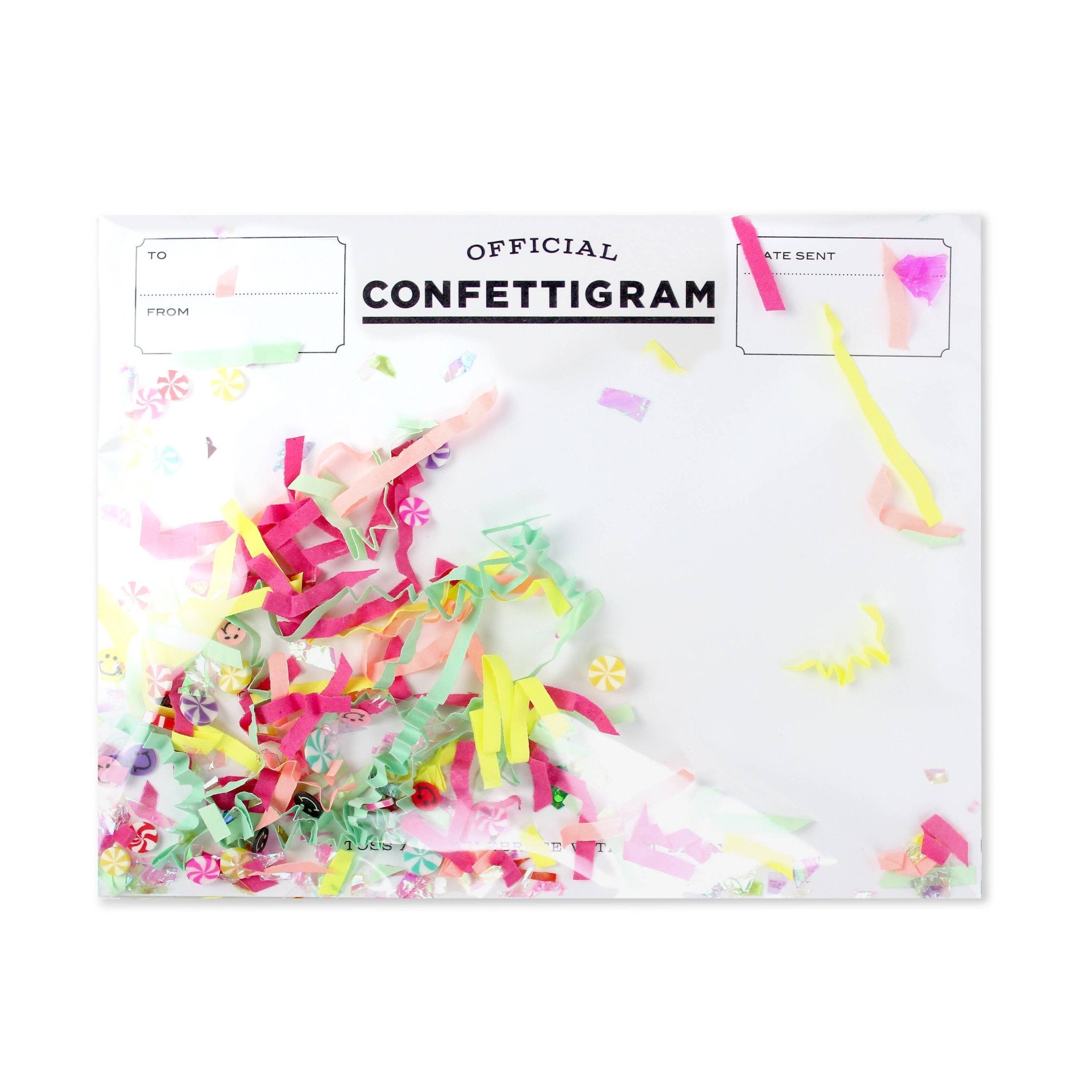 Piñata Confettigram Greeting Card - bubblegum market