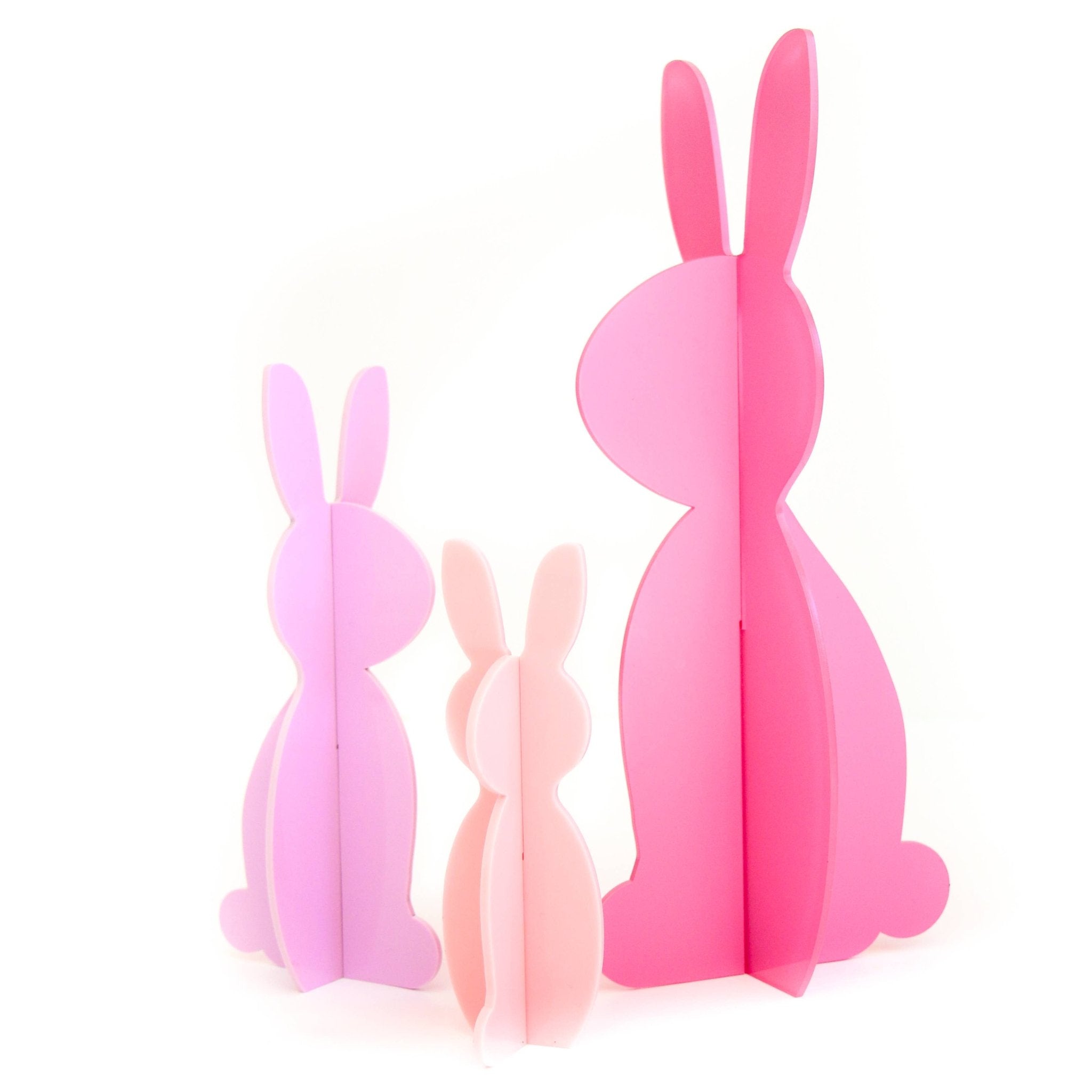 Pink Acrylic Bunny Set - bubblegum market