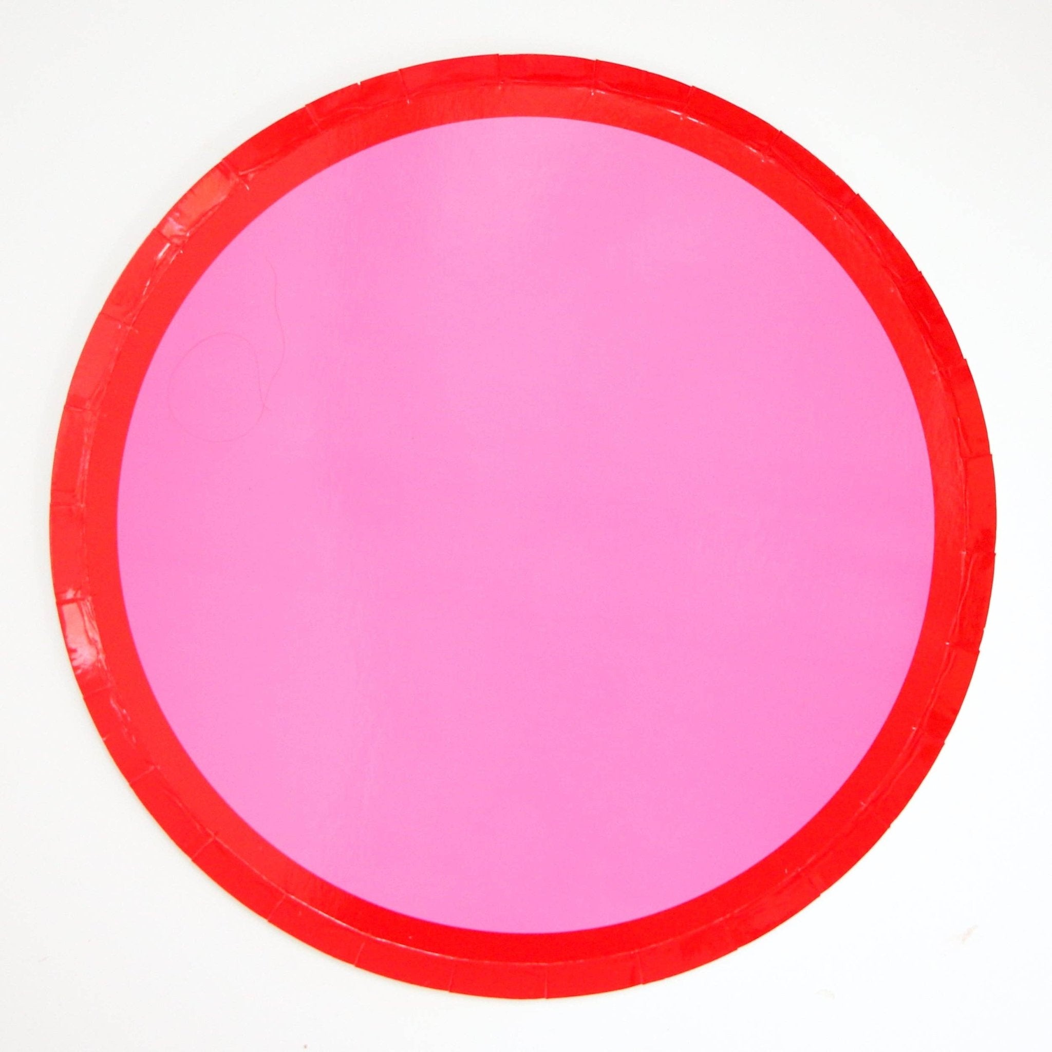 Pink & Red Color - Blocked Paper Plates 10" - bubblegum market