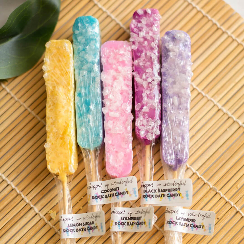 pink-strawberry-bath-salts-rock-candy-whipped-up-wonderful-vegan-party-favors-assortment-pink-yellow-blue-purple-lilac