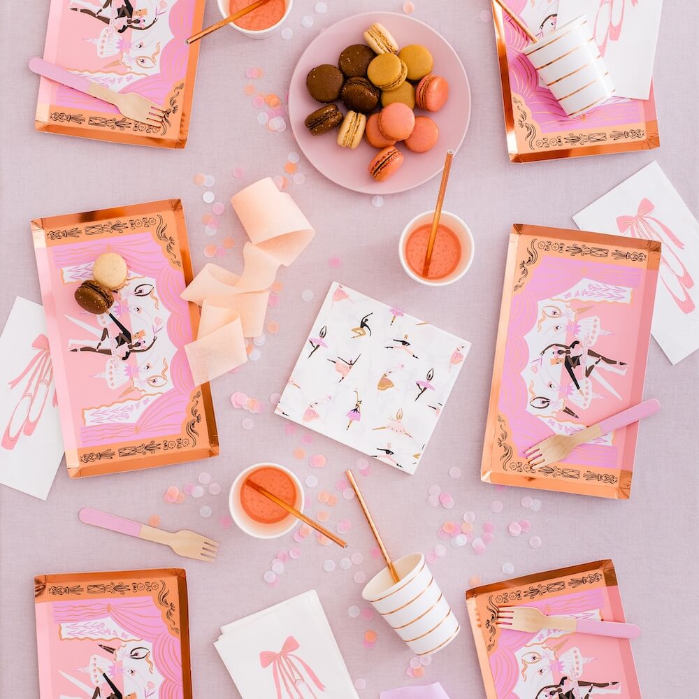 Pirouette Large Ballerina Napkins - bubblegum market