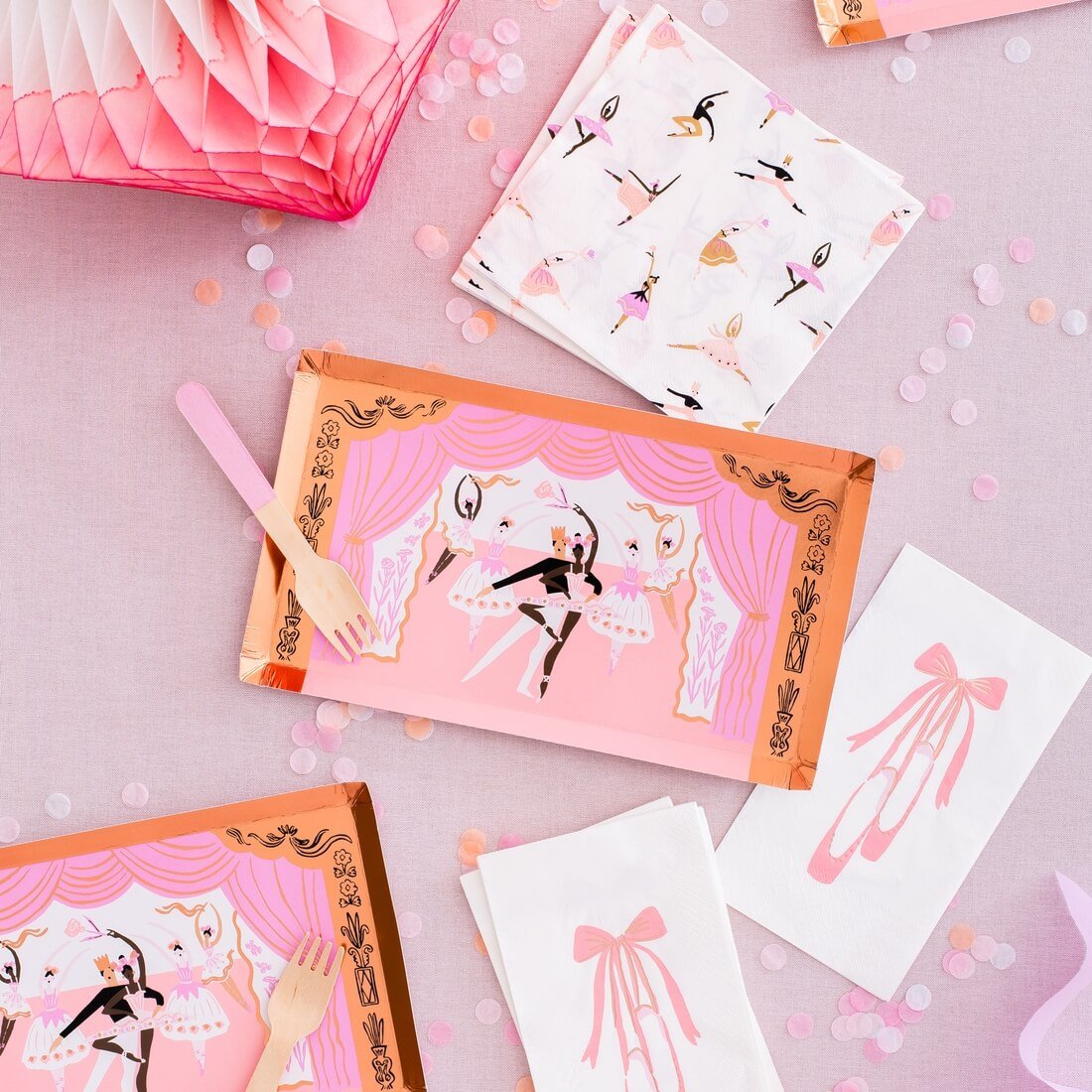Pirouette Large Ballerina Napkins - bubblegum market