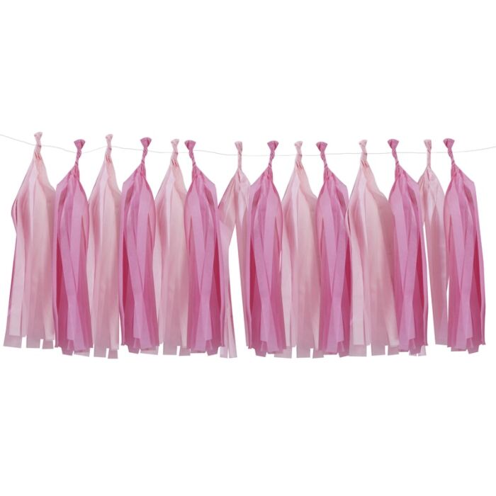 Pink Hanging Tassel Garland Kit