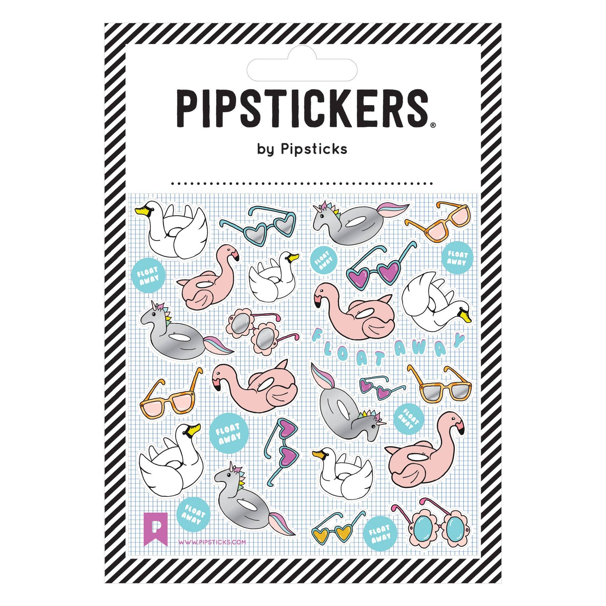 Pool Float Away Stickers - bubblegum market