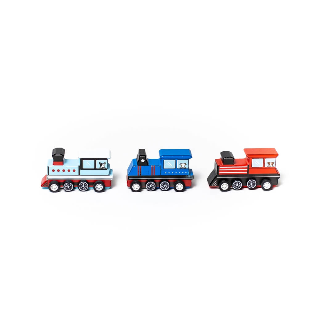 Pull - Back Wooden Train Toy - bubblegum market