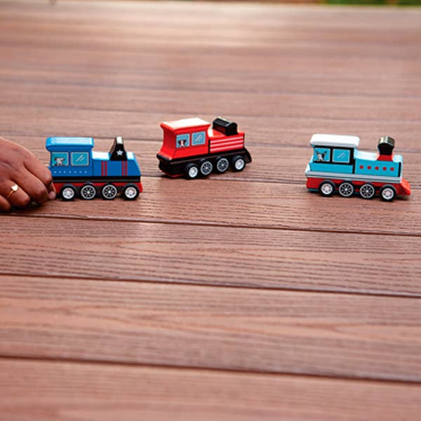 Pull - Back Wooden Train Toy - bubblegum market