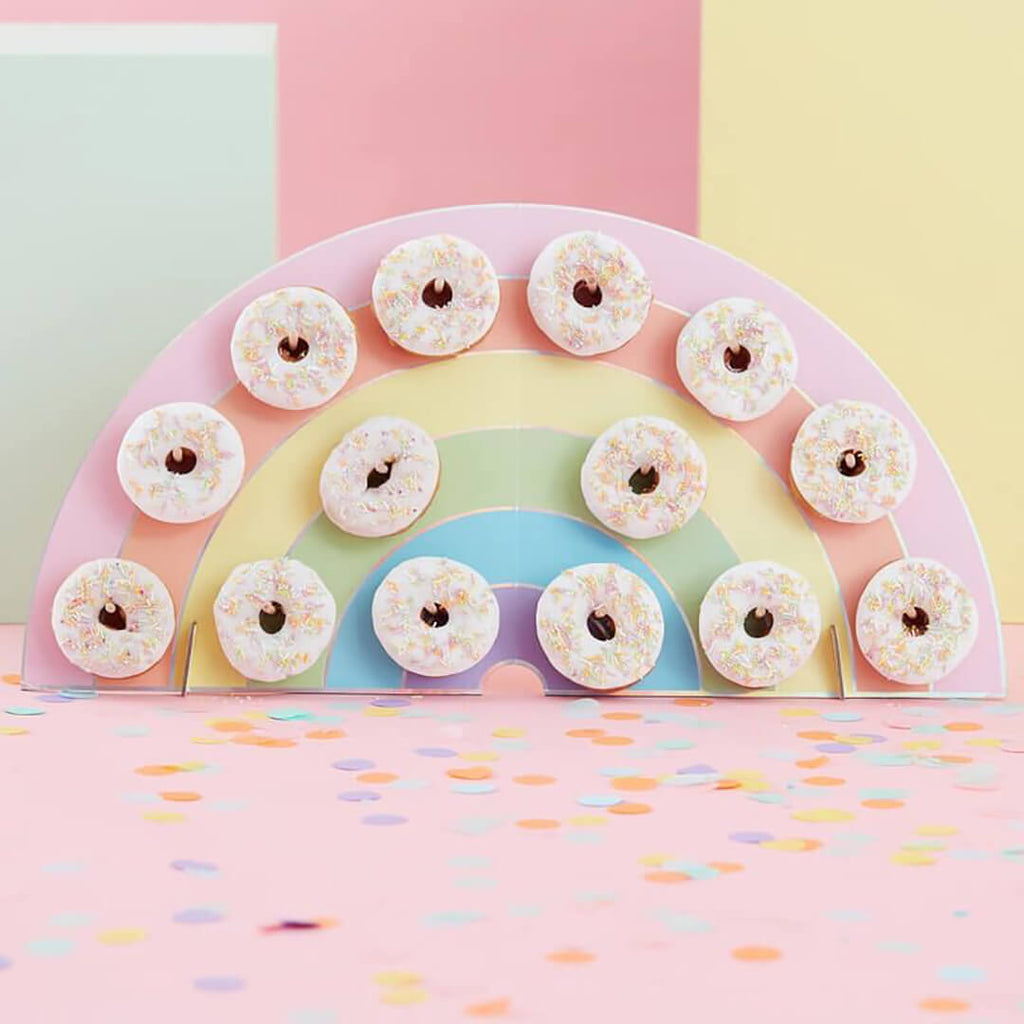 rainbow-shaped-party-donut-doughnut-wall-board-ginger-ray-styled