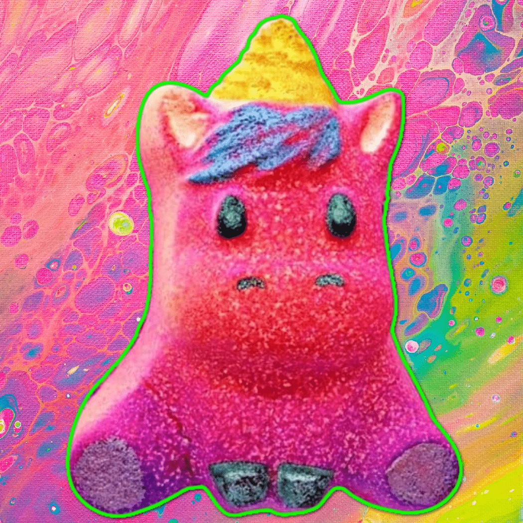 Raspberry Lemonade Fizzy Unicorn Bath Bomb VEGAN - bubblegum market