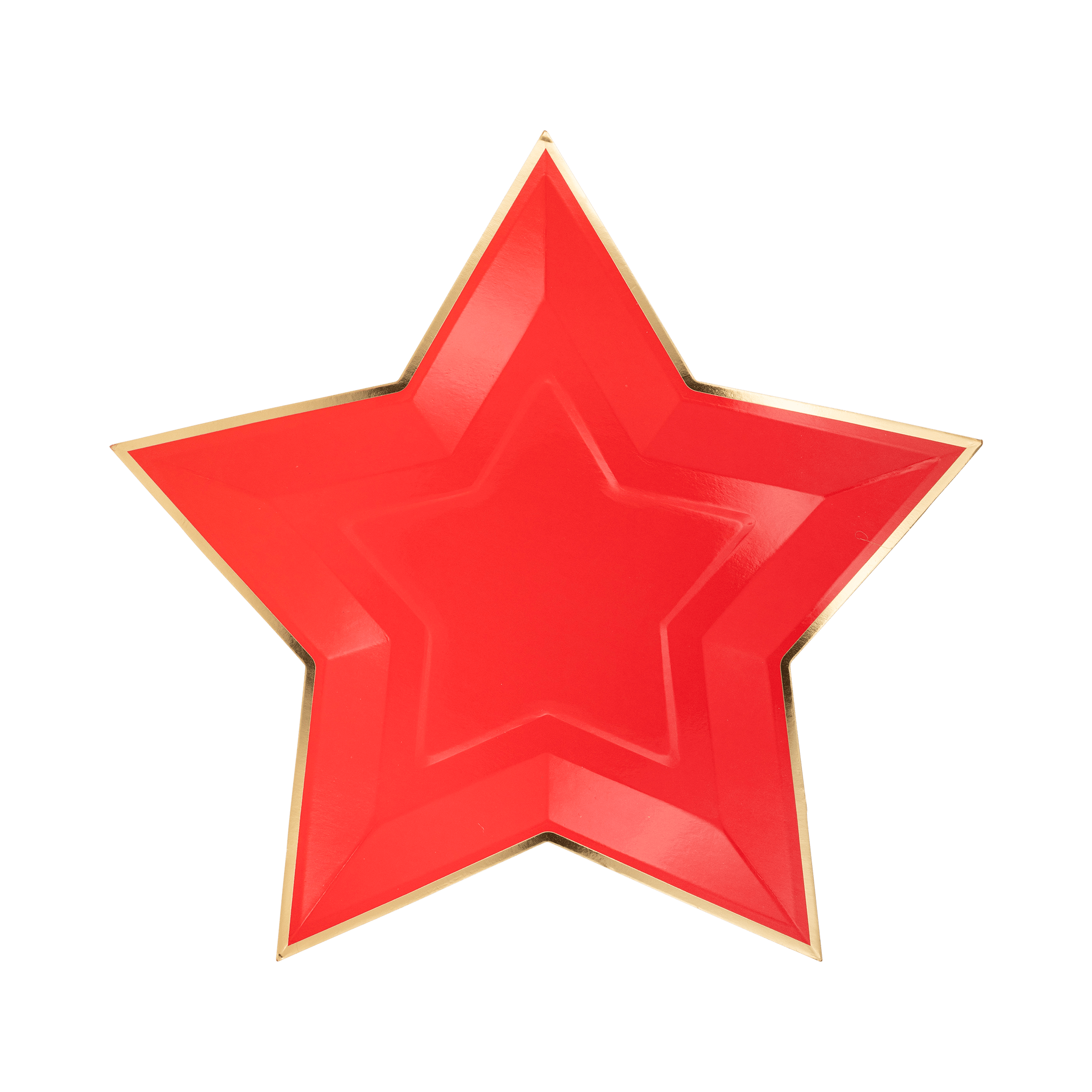 Red Star - Shaped Paper Plates 11" - bubblegum market