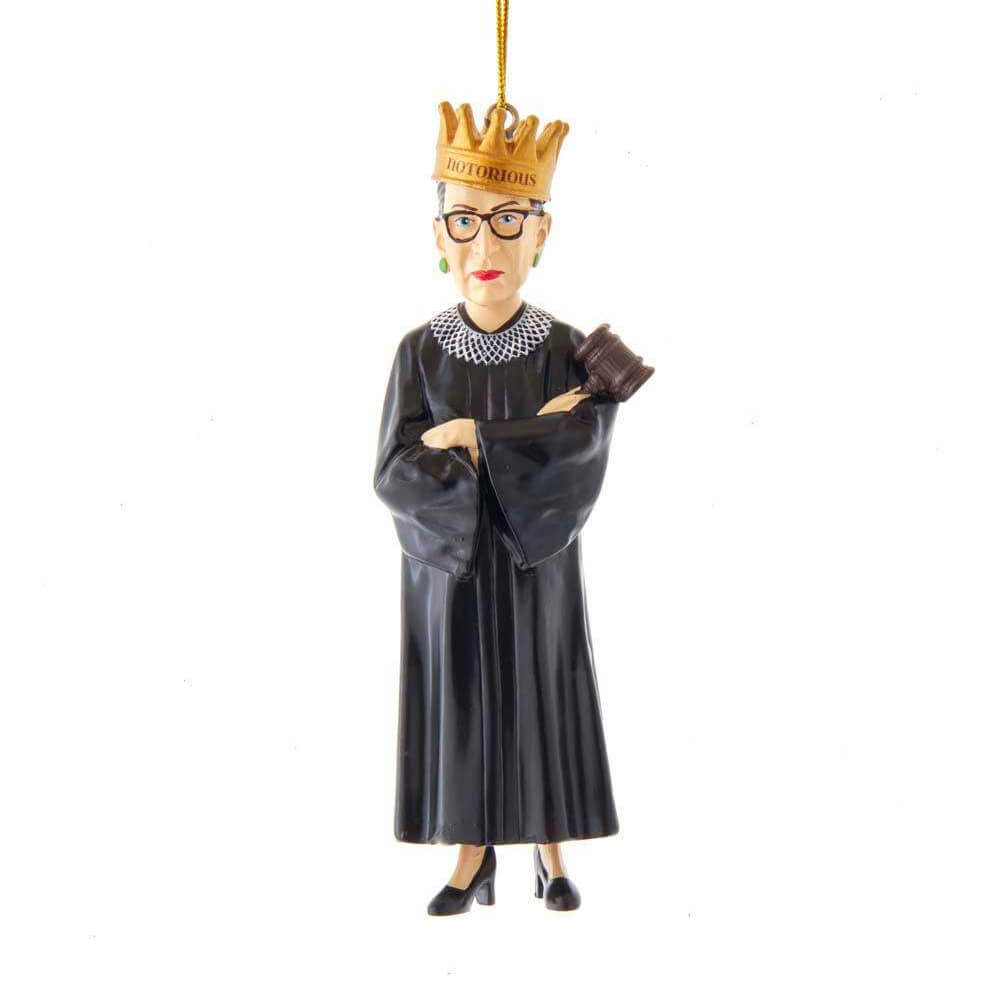Ruth Bader Ginsburg w/ Crown Ornament 5" - bubblegum market