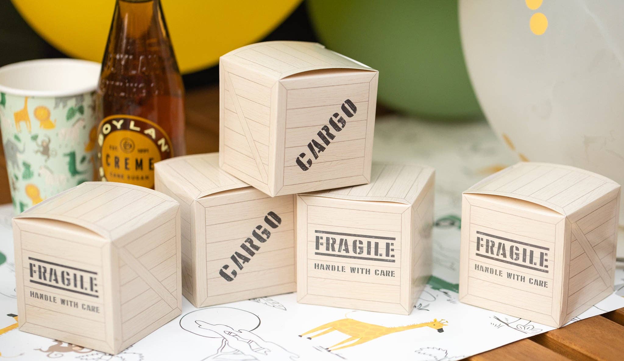 Safari Cargo Box Treat Boxes - bubblegum market