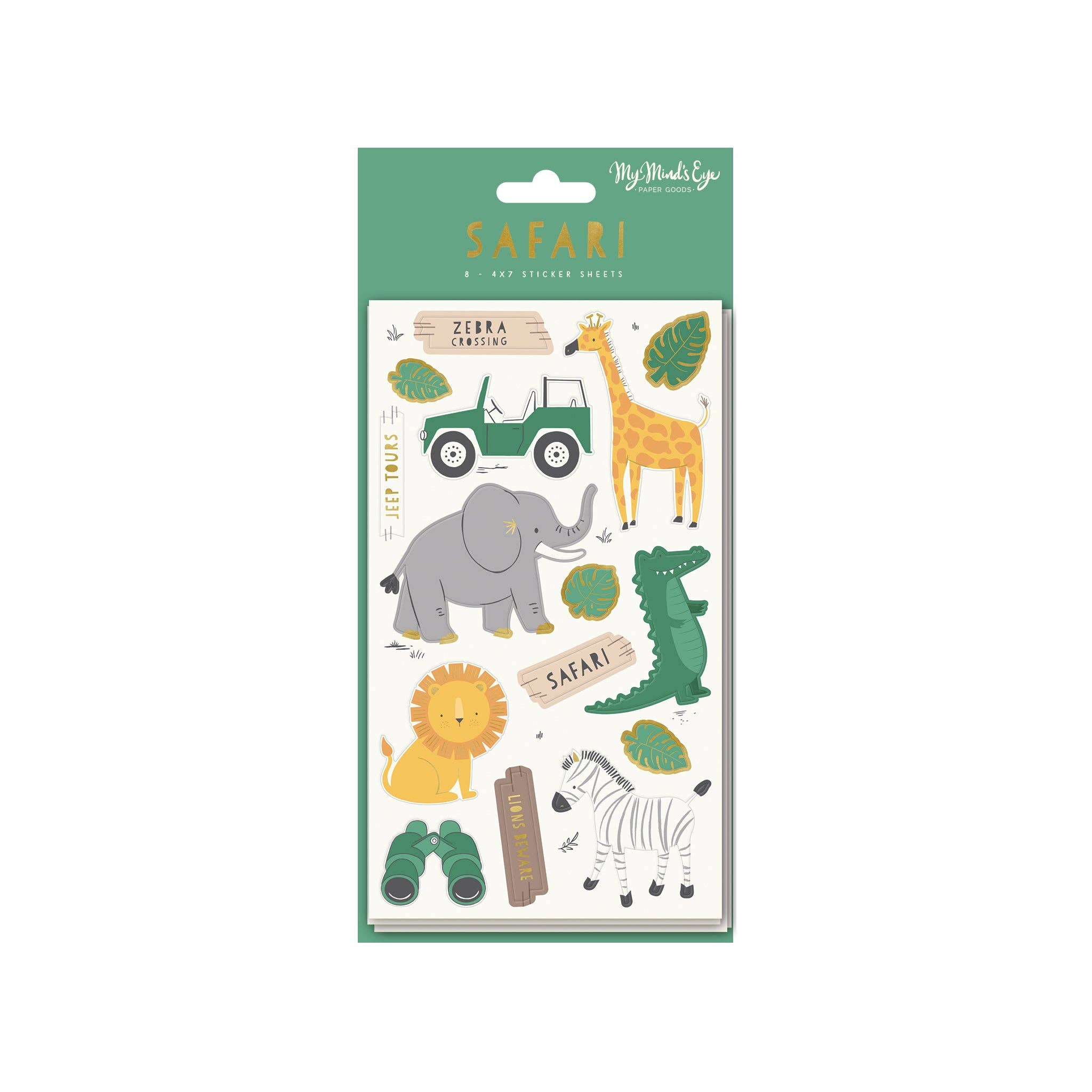 Safari Sticker Sheets - bubblegum market