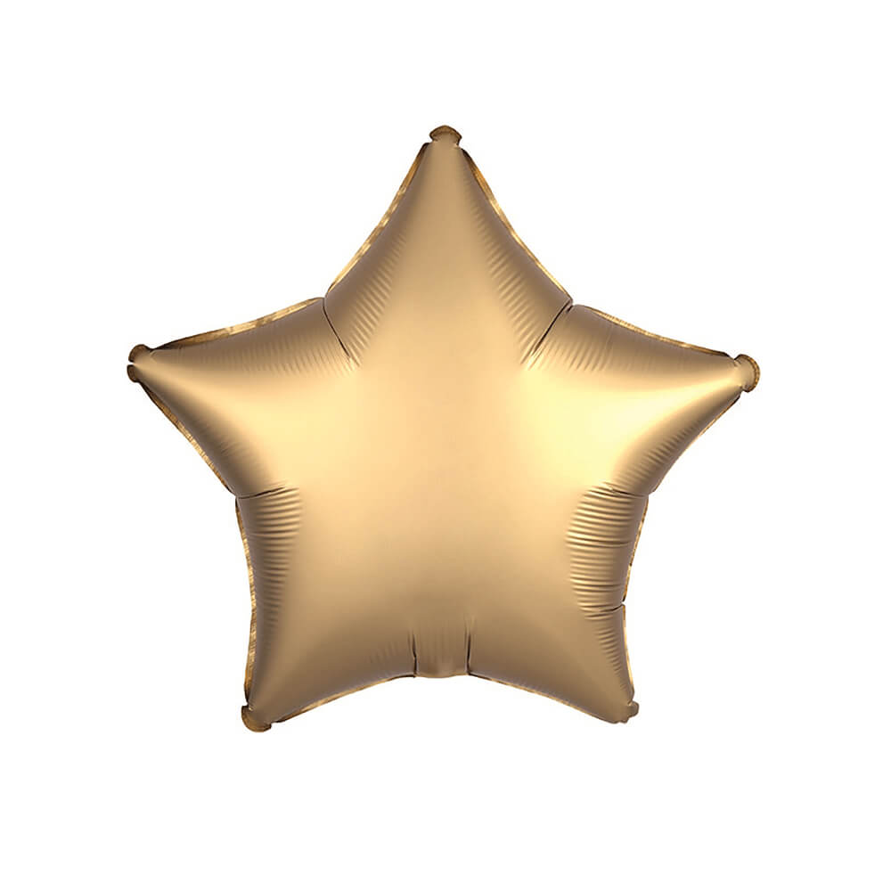 Satin Luxe Gold Star Foil Balloon 18" - bubblegum market