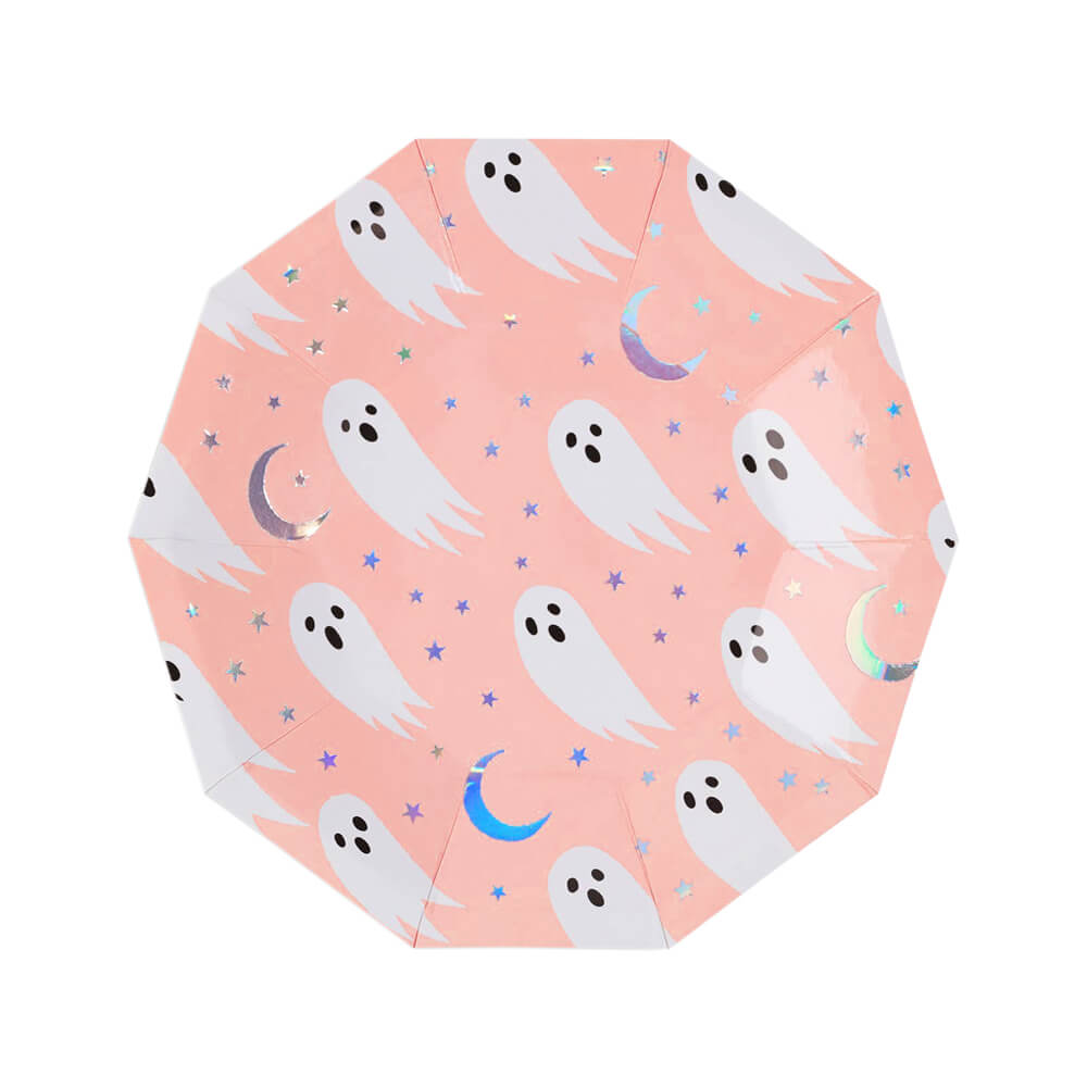 Spooked Halloween Ghost Plates 7.5" - bubblegum market