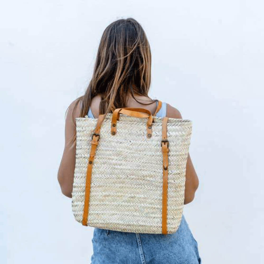 Square Backpack Tote (Havana) - bubblegum market