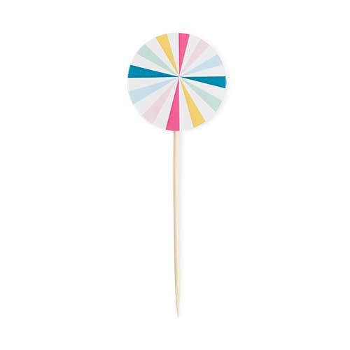 Sugar & Striped Treat Picks - bubblegum market