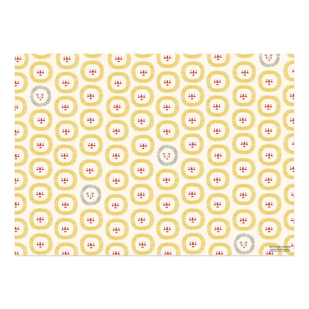 Sunshine Smiles Wrapping Paper Sheets (Roll of 3) - bubblegum market
