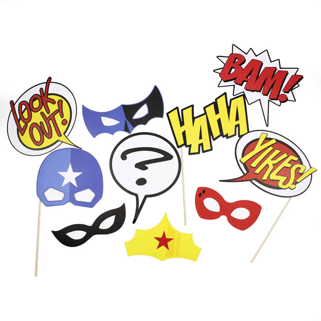 Superhero Party Photo Props - bubblegum market