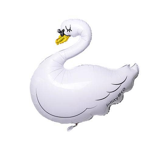 Swan Foil Balloon 29" - bubblegum market