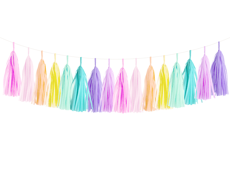 Tassel Garland Kit in Pastel Rainbow - bubblegum market