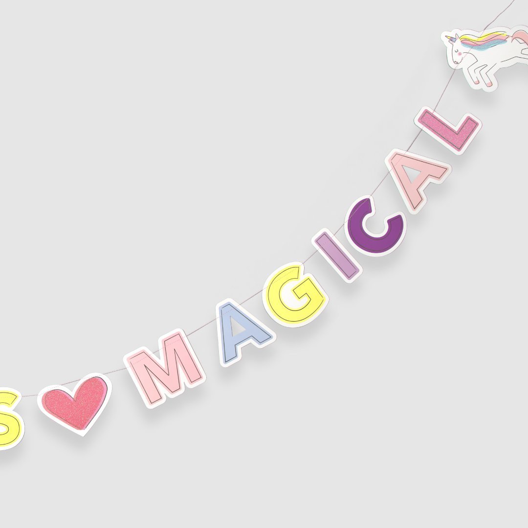 Today Is Magical Unicorn Banner - bubblegum market