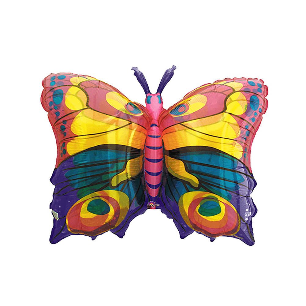 Translucent Jewel Butterfly Balloon 27" - bubblegum market