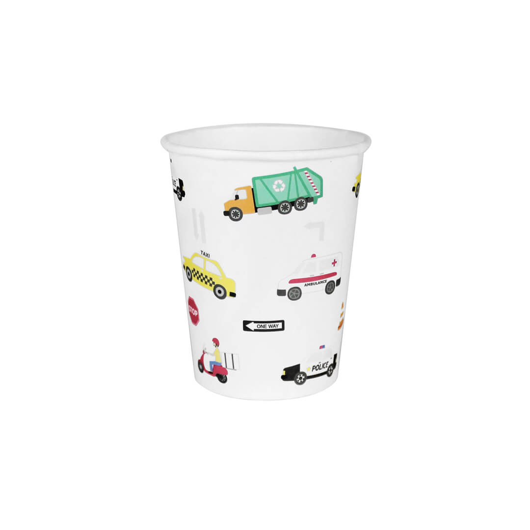 Transportation Party Paper Cups - bubblegum market