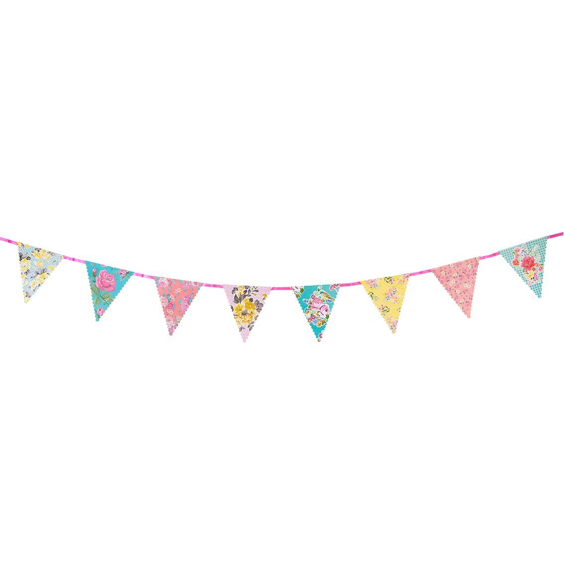 Truly Scrumptious Bright Floral Bunting - bubblegum market