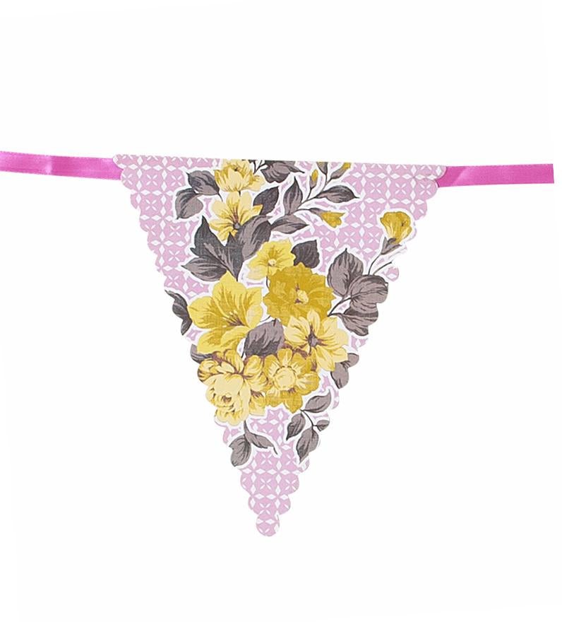 Truly Scrumptious Bright Floral Bunting - bubblegum market
