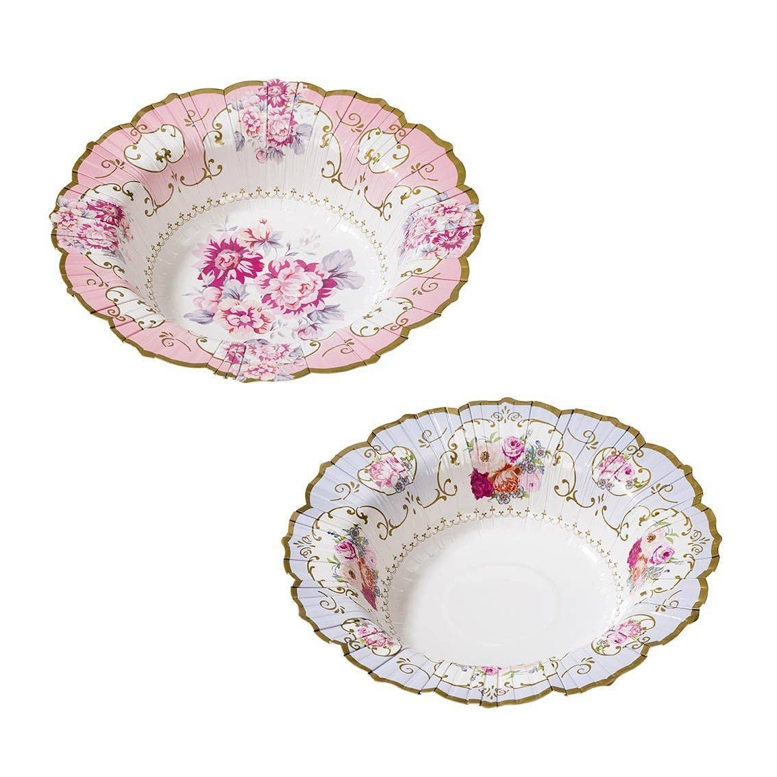 Truly Scrumptious Floral Paper Bowls - bubblegum market