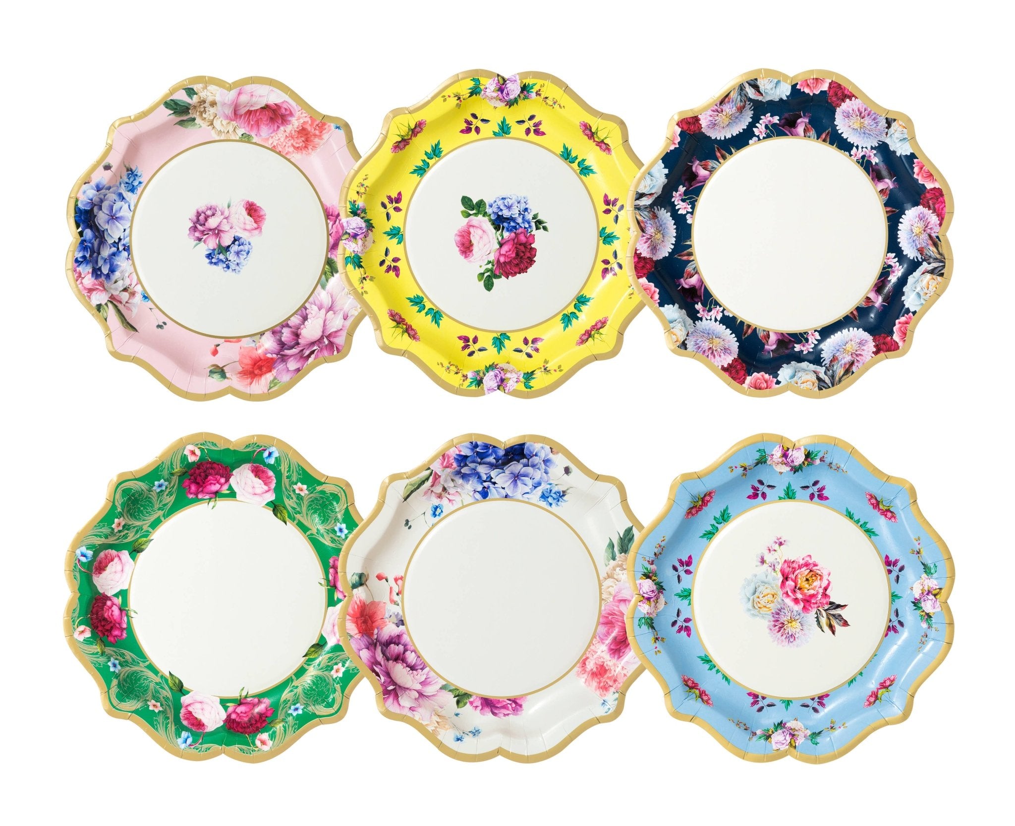 Truly Scrumptious Medium Floral Plates 8" - bubblegum market