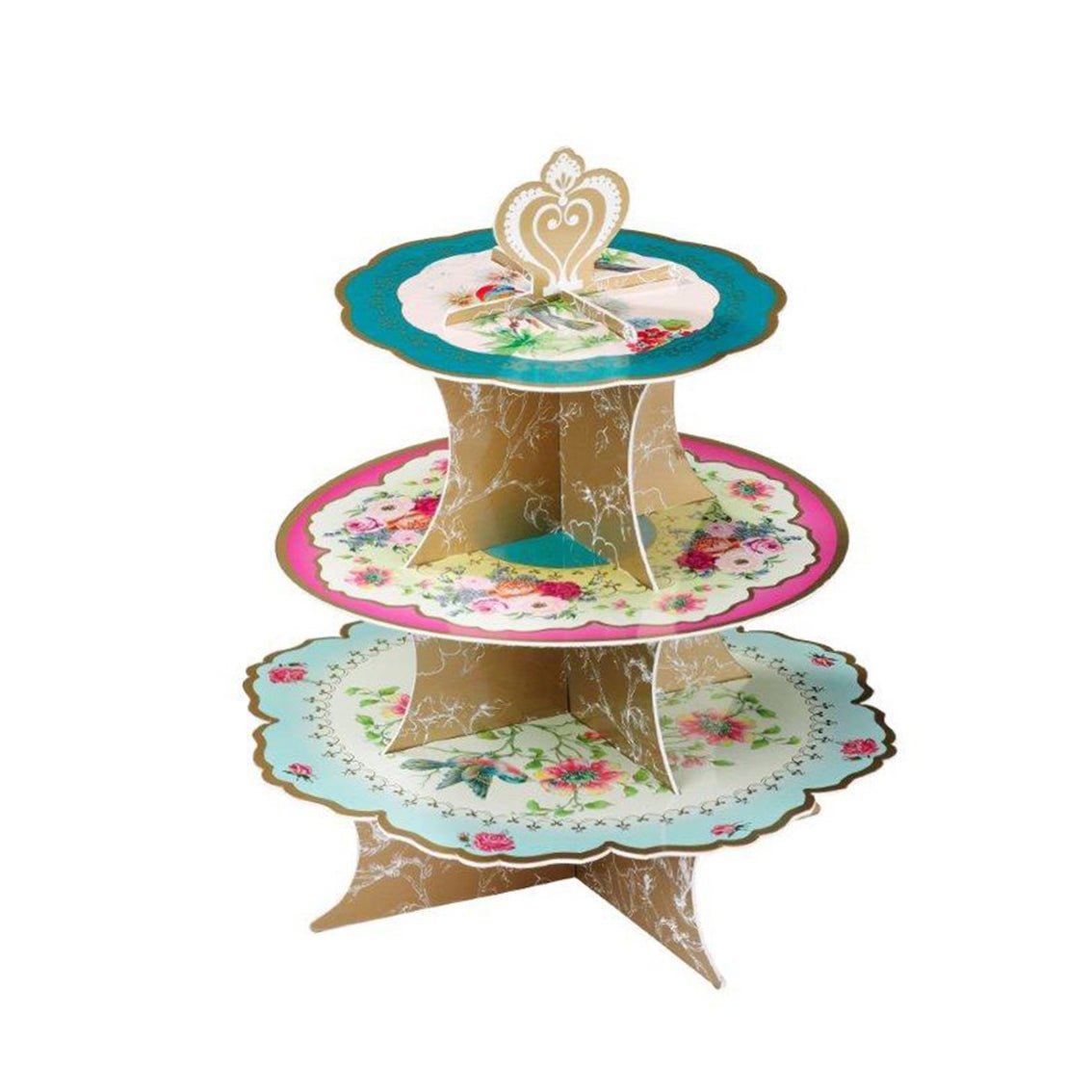 Truly Scrumptious Reversible 3 - Tier Cake Stand - bubblegum market