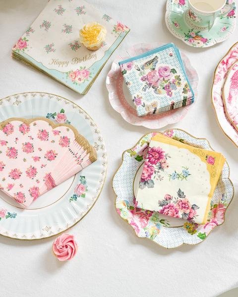Truly Scrumptious Scalloped Edge Napkins - bubblegum market