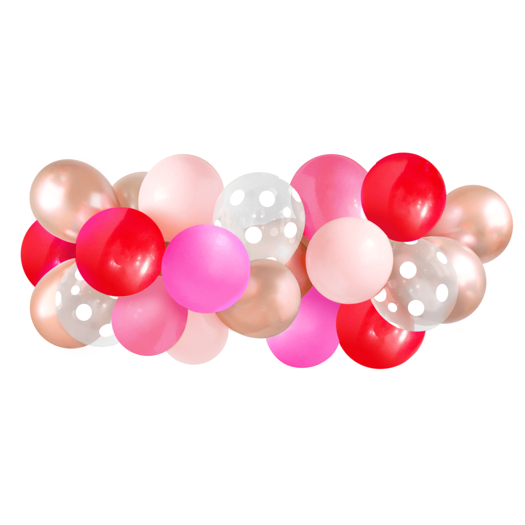 Valentine's Day Pink & Red Balloon Garland - bubblegum market