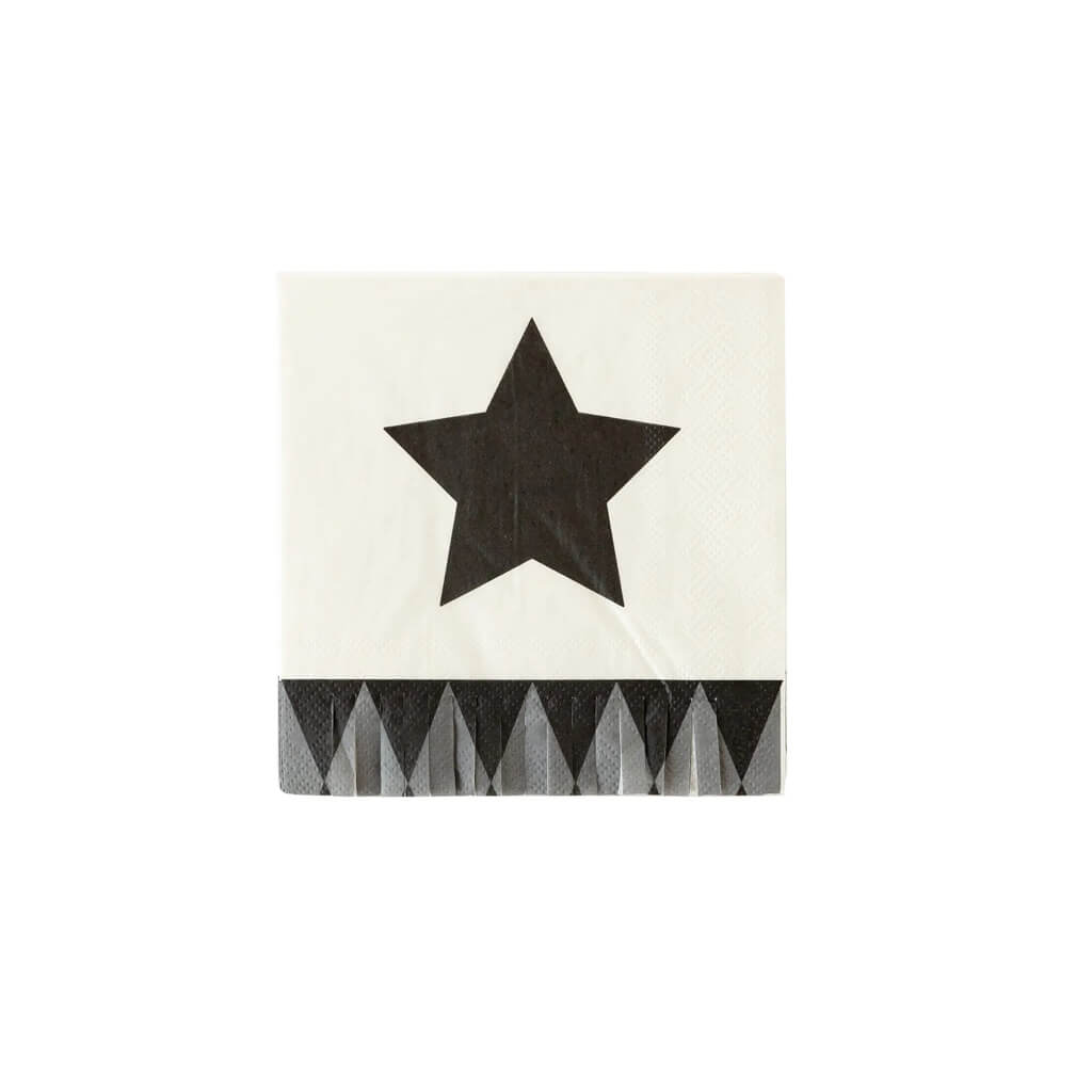 Vintage Halloween Star Fringe Cocktail Napkin - bubblegum market