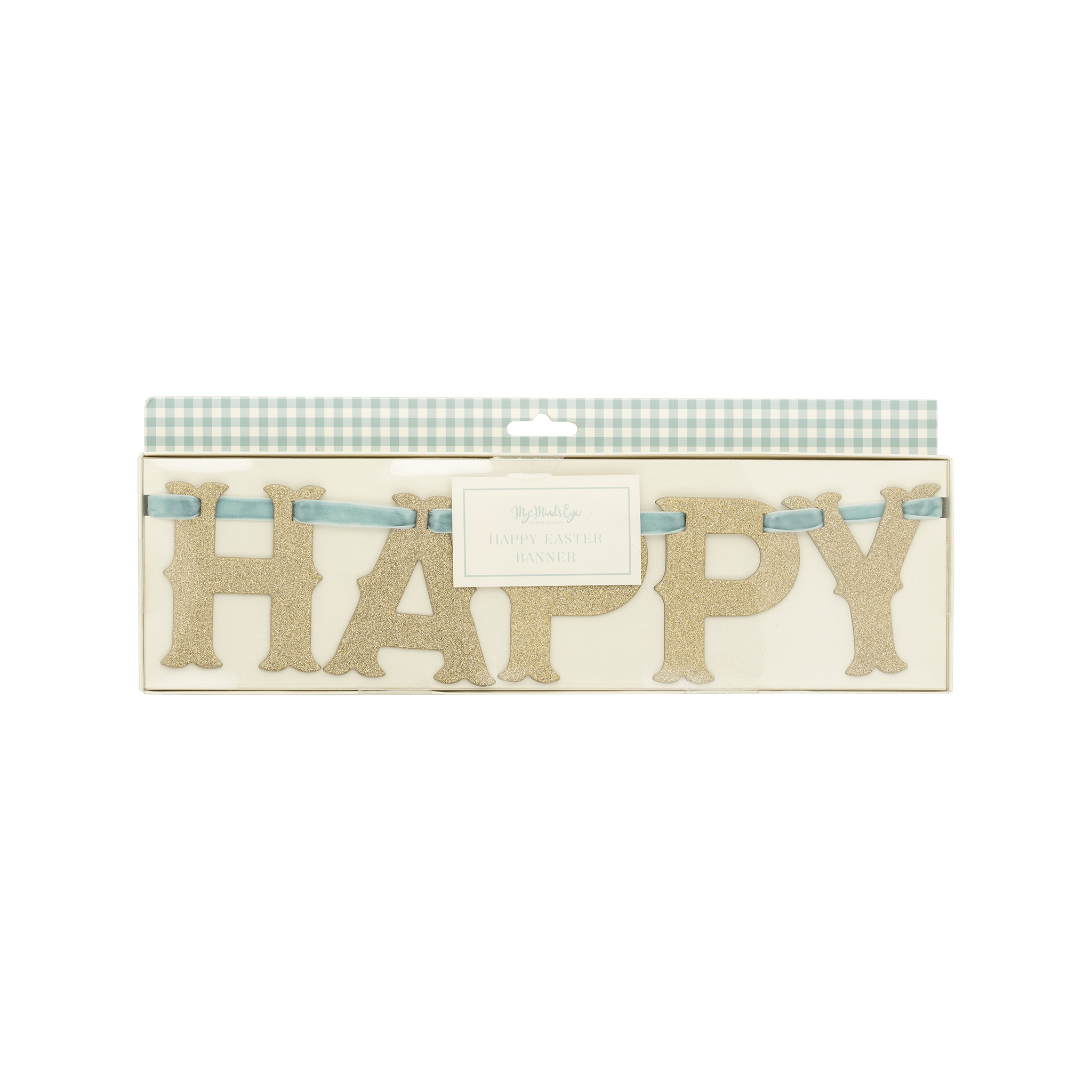 Vintage Happy Easter Glitter Banner - bubblegum market