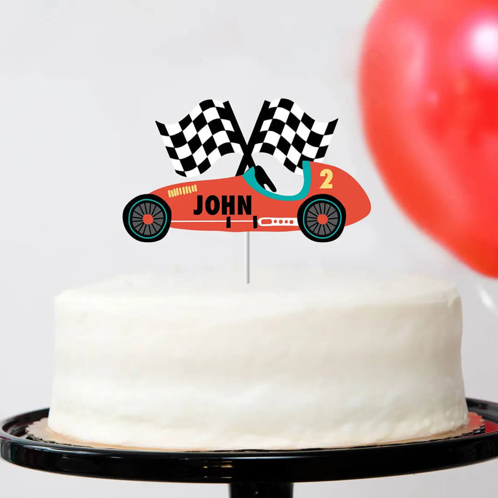 vintage-race-car-custom-cake-topper-styled