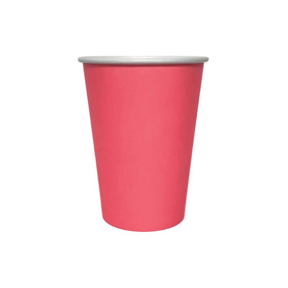 watermelon-pink-paper-cups-jollity-co-party-coral