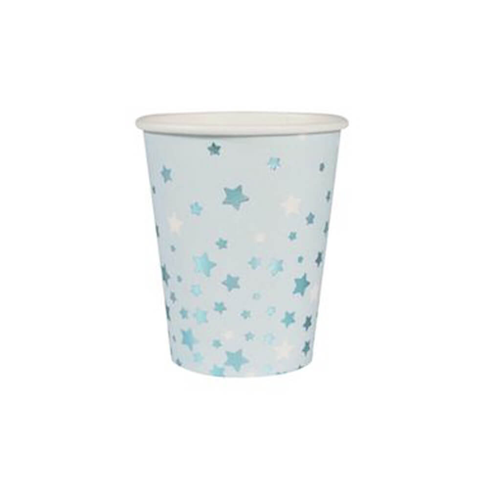 we-love-sundays-light-blue-metallic-starlight-paper-cups