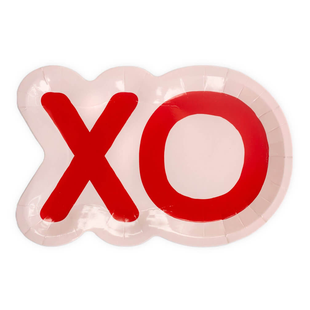 XOXO Shaped Plates 9" - bubblegum market