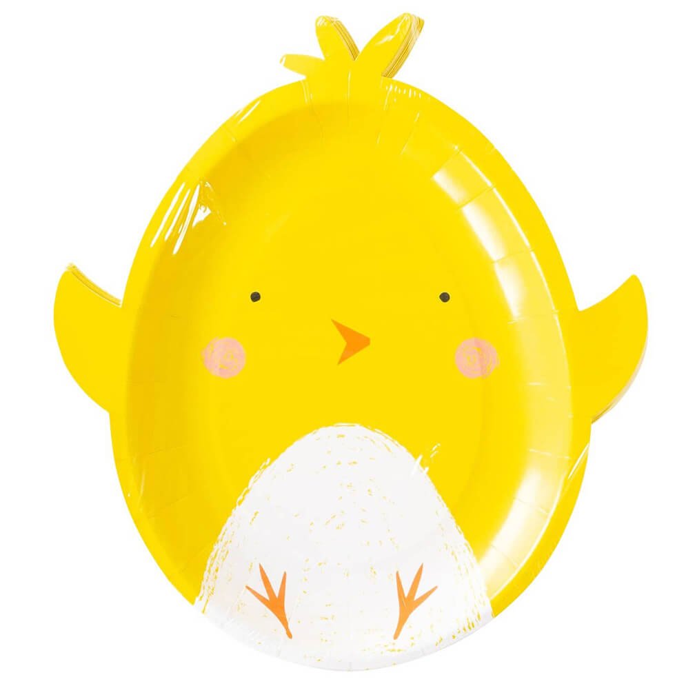 Yellow Chick - Shaped Plates 10" - bubblegum market