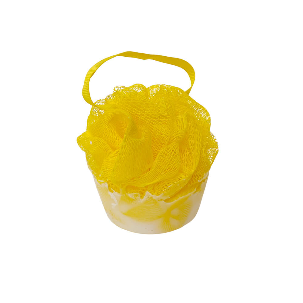 yellow-pineapple-whip-cupcake-soap-n-pouf